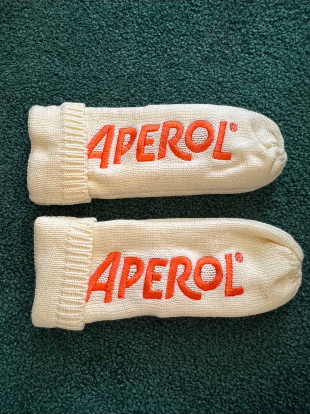 Aperol Ivory Mittens